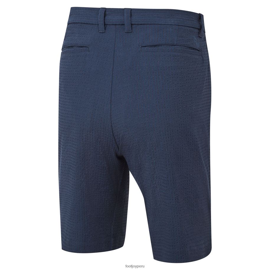 Armada Footjoy pantalones cortos de seersucker de rendimiento azul marino 8V040169