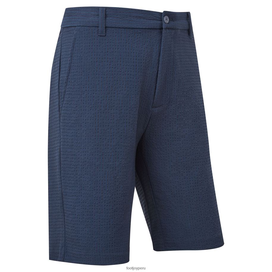 Armada Footjoy pantalones cortos de seersucker de rendimiento azul marino 8V040981