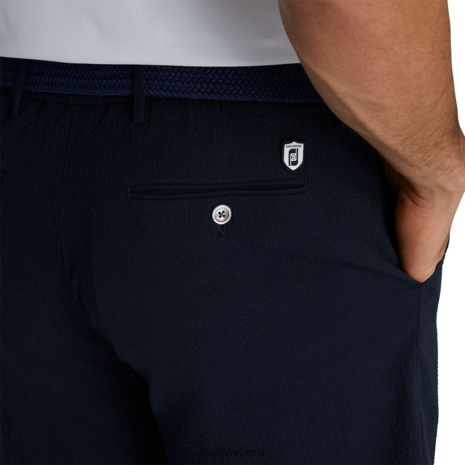 Armada Footjoy shorts traveller de seersucker azul marino 8V0401951