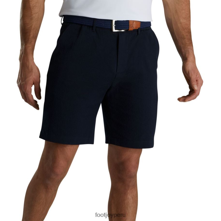 Armada Footjoy shorts traveller de seersucker azul marino 8V0402709