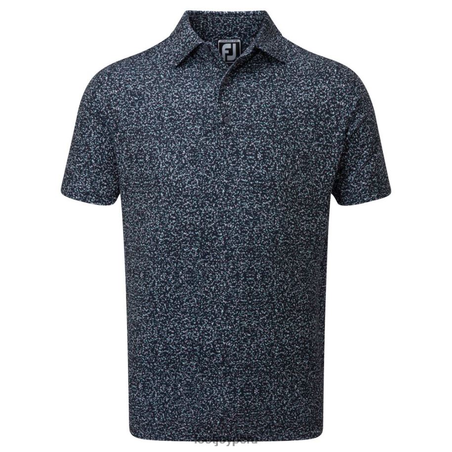 Armada Footjoy azul marino lisle con estampado de granito 8V04097