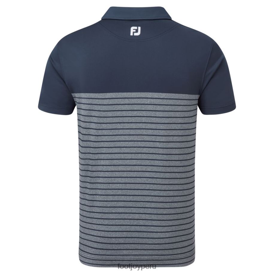 Armada Footjoy azul marino lisle con rayas jaspeadas 8V040961
