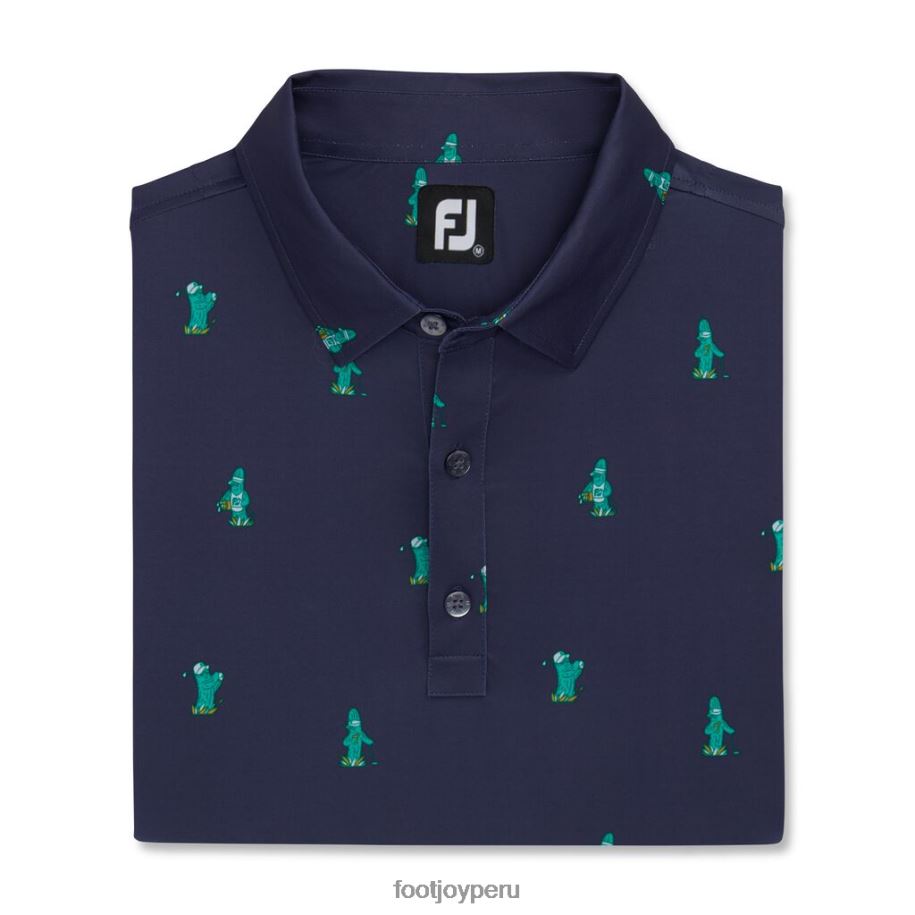 Armada Footjoy collar lisle con estampado de cactus azul marino 8V0402695