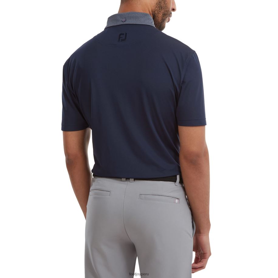 Armada Footjoy ribete tonal liso con bolsillo azul marino 8V040136