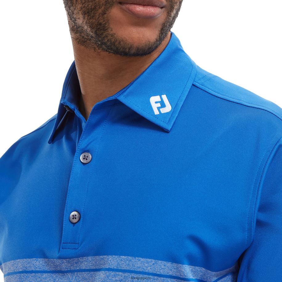 azul Footjoy raya jaspeada diseñada azul lisle 8V040147
