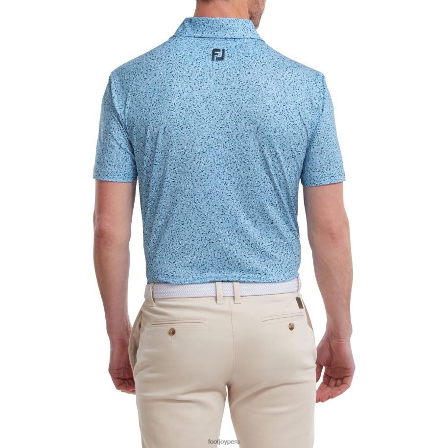 azul anochecer Footjoy estampado granito lisle azul oscuro 8V04099