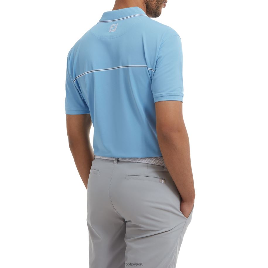 azul anochecer Footjoy pequeños detalles piqué azul atardecer 8V040145