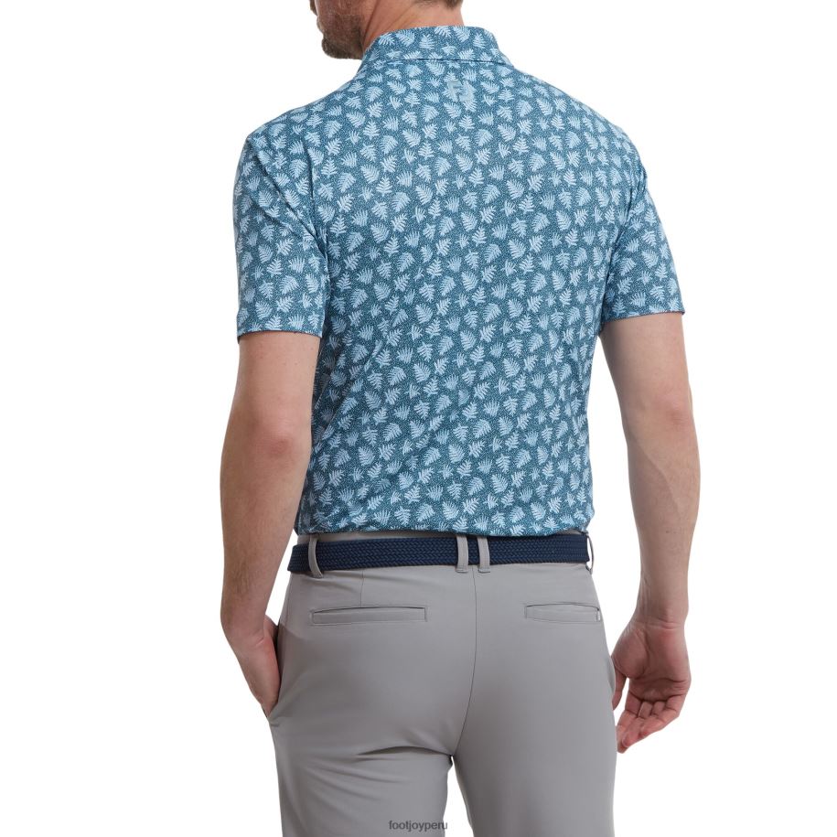 azul-azul oscuro Footjoy piqué estampado palma sombra azul-azul atardecer 8V04094