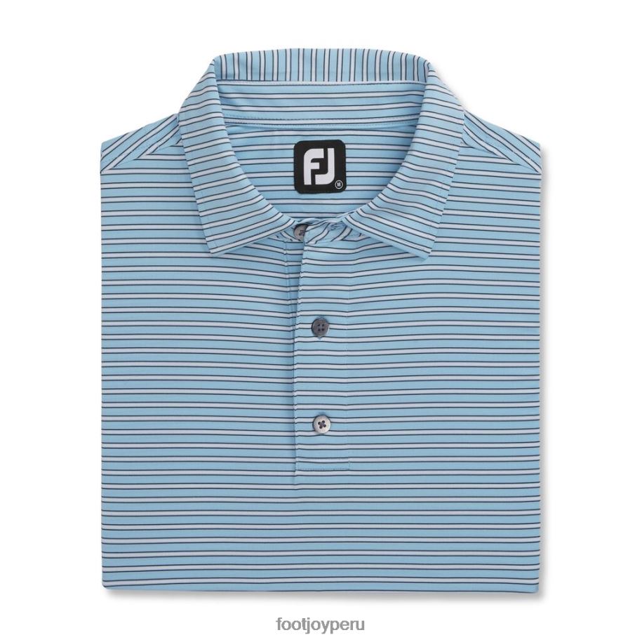 azul claro-blanco-azul marino Footjoy raya diplomática de isla elástica azul claro, blanco y azul marino 8V0401858