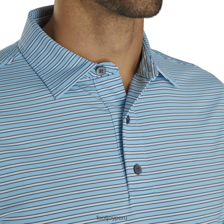 azul claro-blanco-azul marino Footjoy raya diplomática de isla elástica azul claro, blanco y azul marino 8V0401858