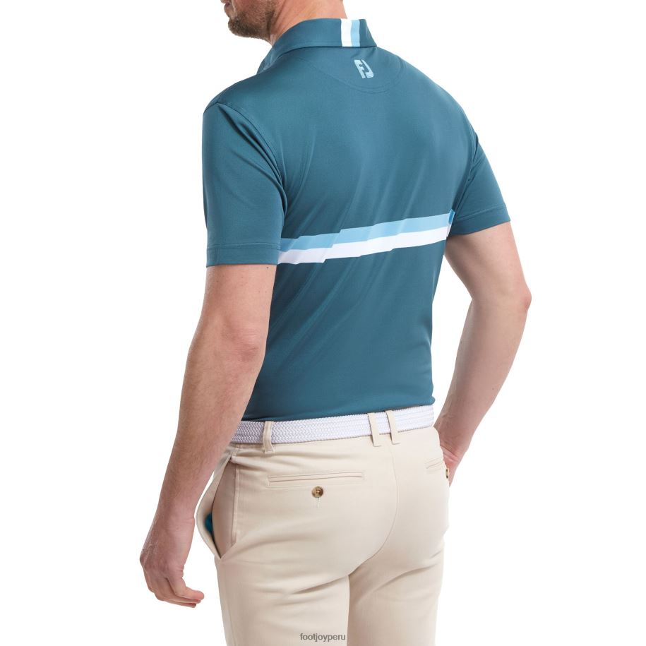 azul-oscuro azul-blanco Footjoy doble banda pectoral piqué azul-azul atardecer-blanco 8V040106
