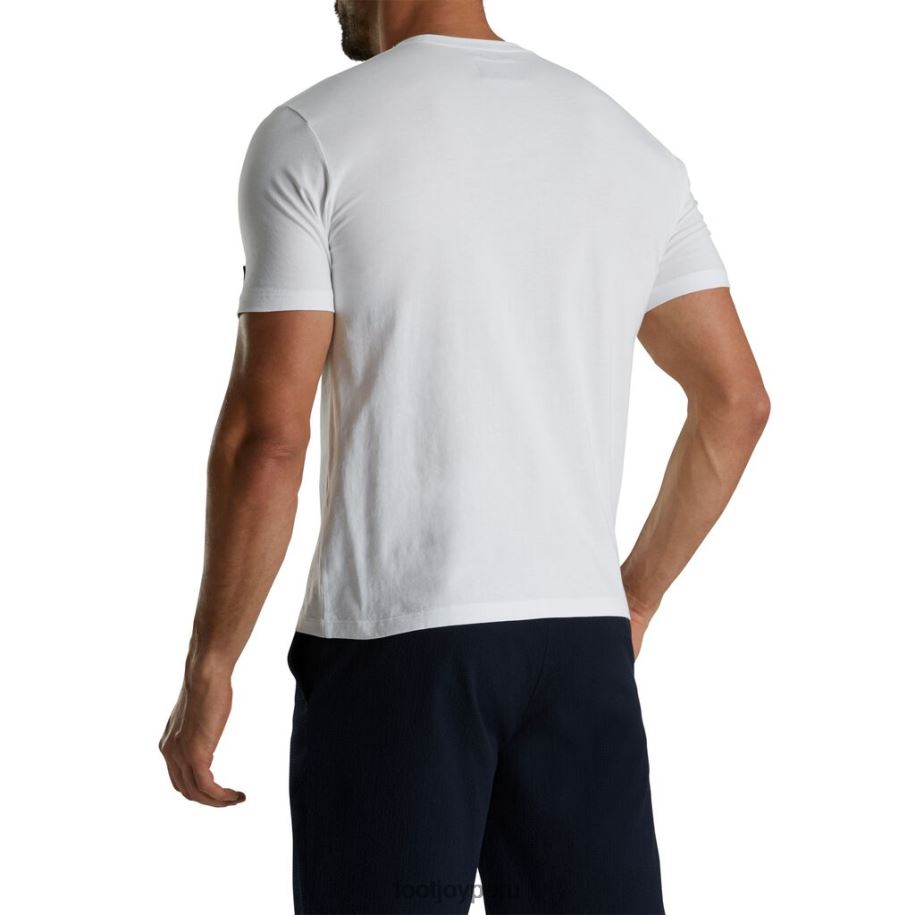 blanco Footjoy camiseta blanca con gráfico 8V0401783