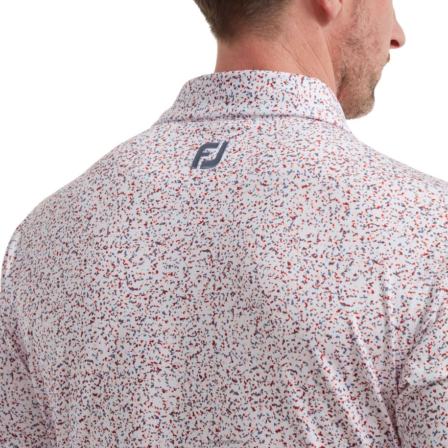 blanco Footjoy granito estampado lisle blanco 8V040910