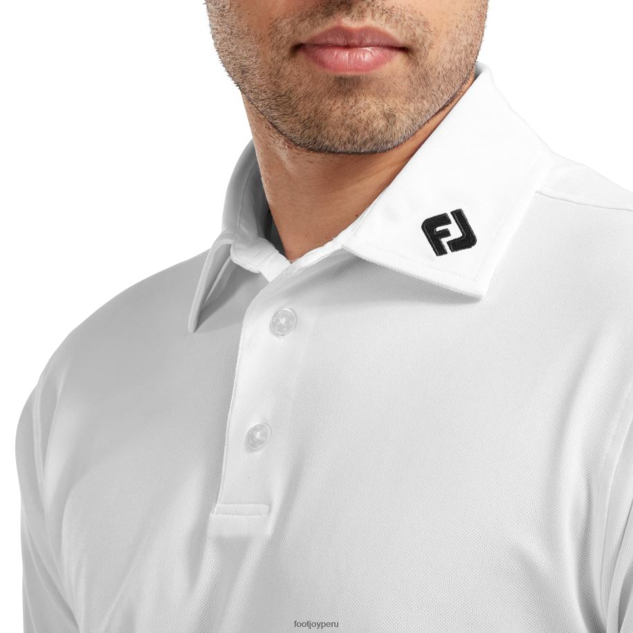 blanco Footjoy piqué elástico liso blanco 8V040892