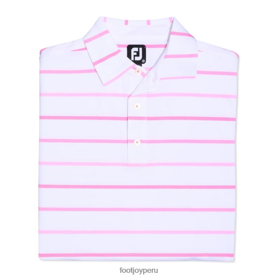 blanco-rosa Footjoy raya ojo de pájaro de concientización sobre el cáncer de mama blanco y rosa 8V0402692