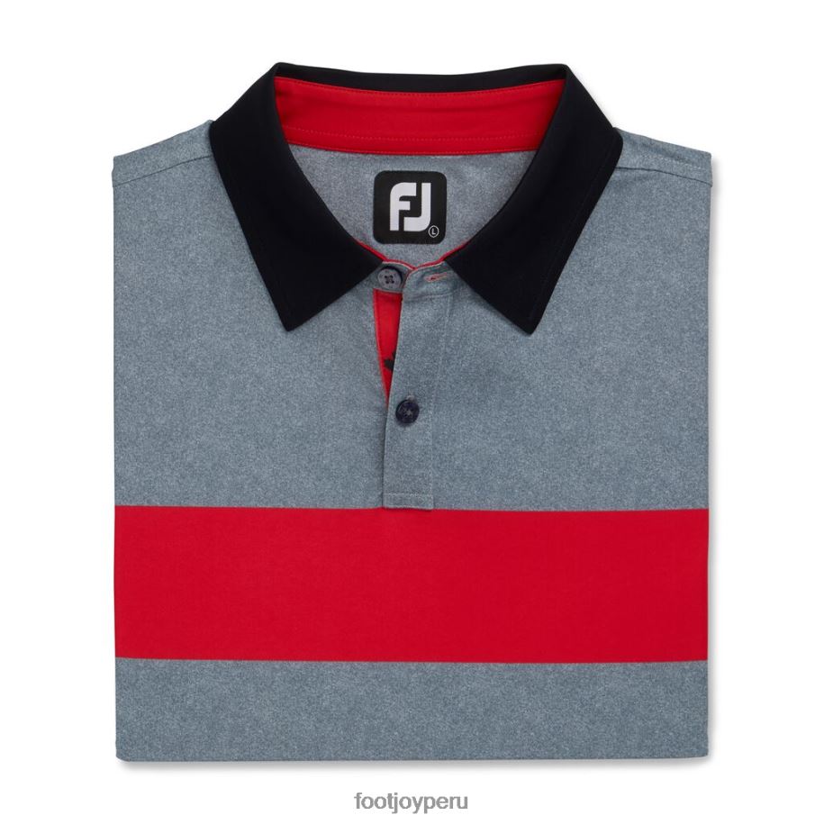 carbón jaspeado-rojo-negro Footjoy Banda de pecho de 2 botones con ribete carbón jaspeado-rojo-negro 8V0402694