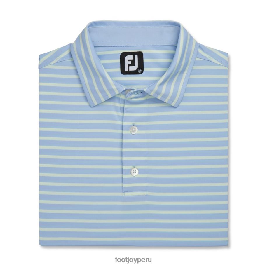 cielo-menta Footjoy lisle 2 colores raya cuello del mismo color cielo-menta 8V0401924