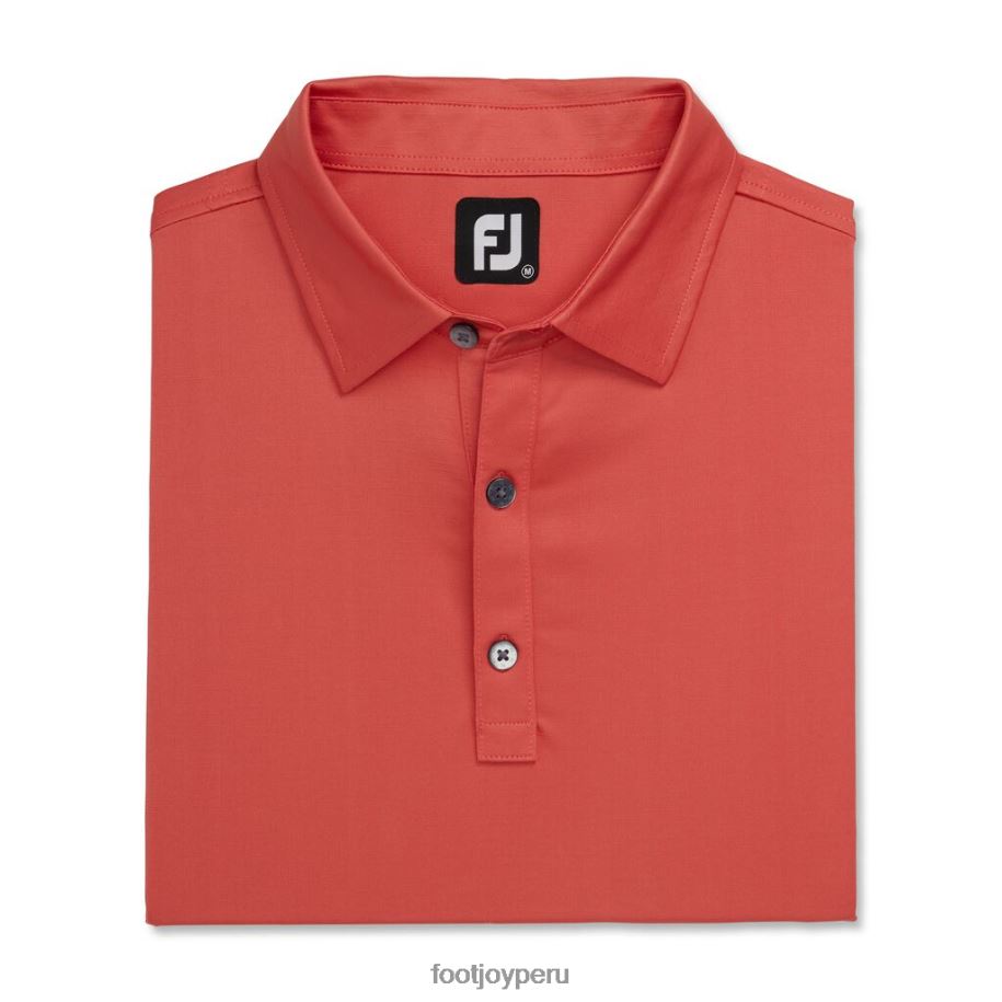 coral Footjoy hilo flameado sólido cuello del mismo color coral 8V0401806
