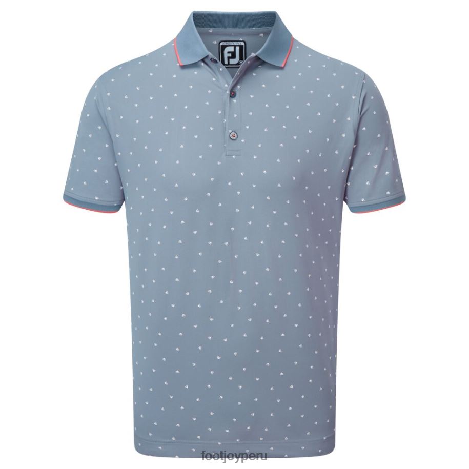 gris blanco Footjoy piqué estampado push play gris-blanco 8V040931