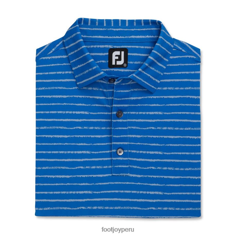 gris paloma real Footjoy Cuello del mismo tejido de piqué elástico con estampado de líneas de tiza gris paloma real 8V0401821