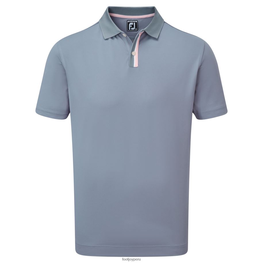 gris-rosa Footjoy Piqué liso gris-rosa con tapeta a rayas 8V040950