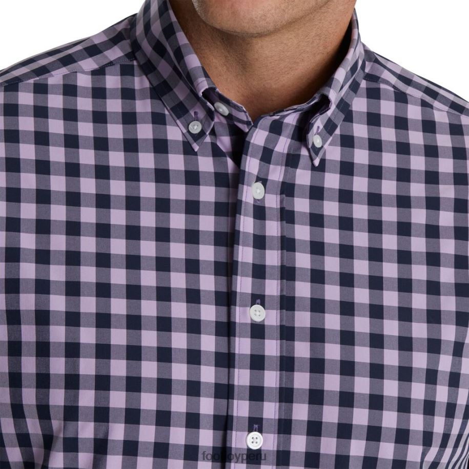 lavanda-azul marino Footjoy tejido elástico a cuadros lavanda-azul marino 8V0401902