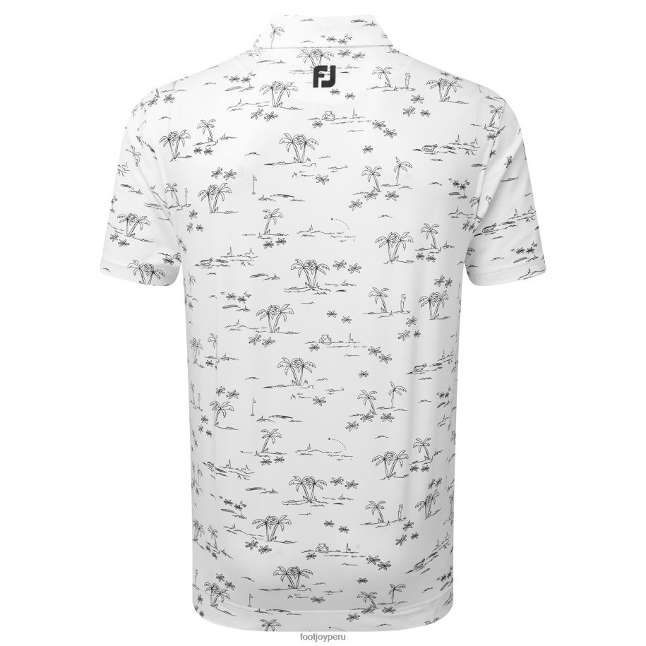 naval Blanca Footjoy tropic golf lisle blanco-azul marino 8V04076