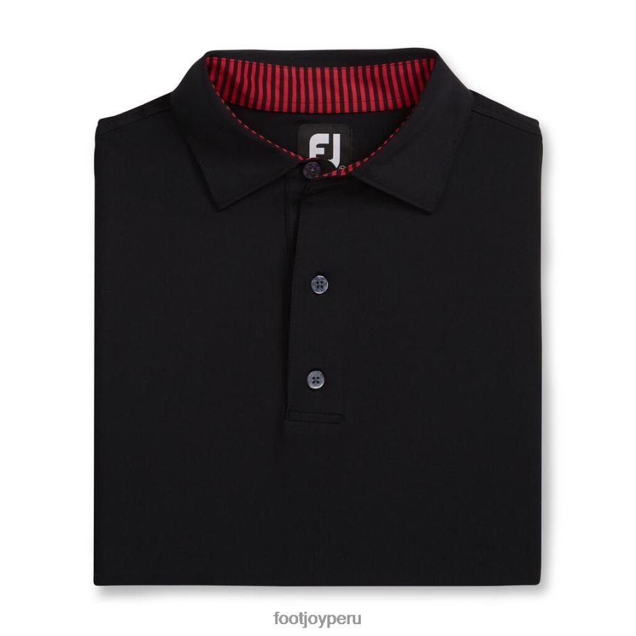 negro Footjoy cuello liso negro de lisle 8V0402700