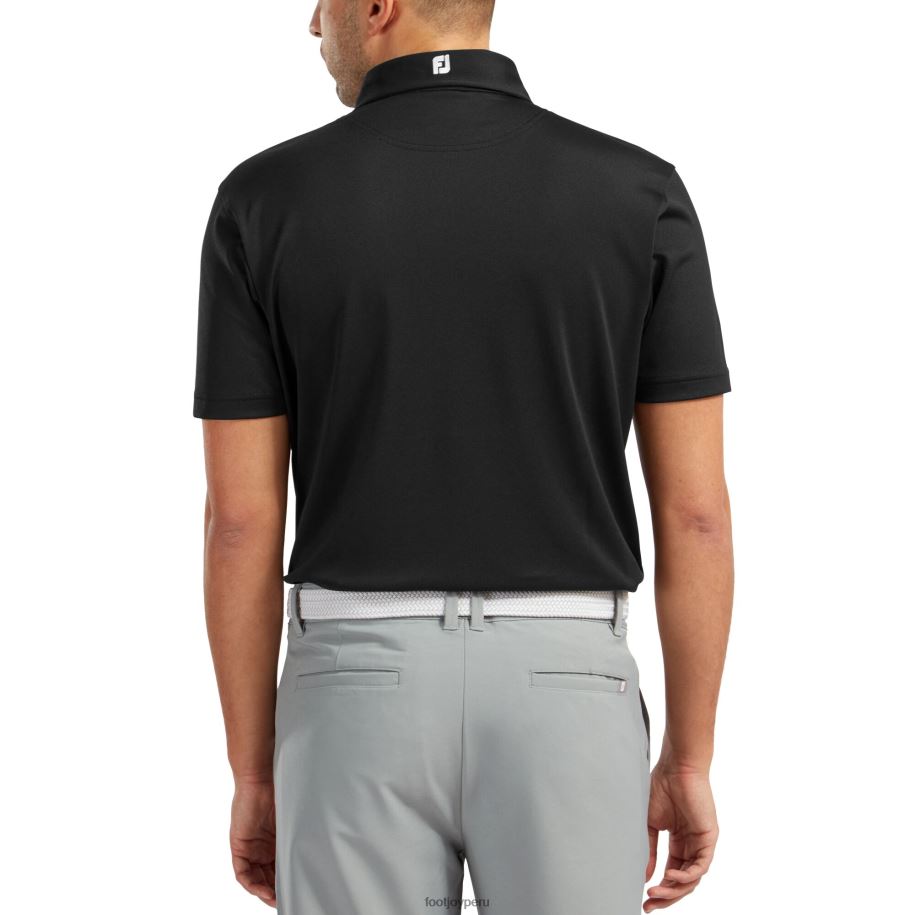 negro Footjoy piqué elástico liso negro 8V04079