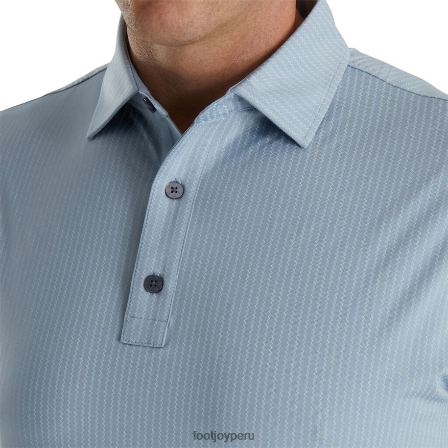 paloma gris-blanco Footjoy Collar de lisle con estampado en zigzag gris-blanco 8V0401801