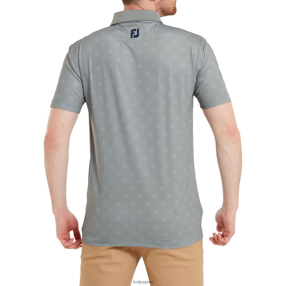 plata antigua Footjoy Fular tipo polo con logo en tono plateado antiguo 8V040977