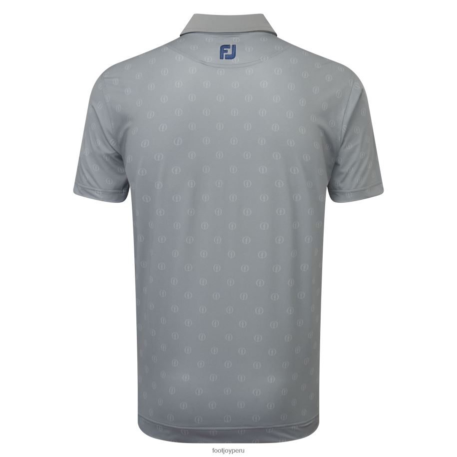 plata antigua Footjoy Fular tipo polo con logo en tono plateado antiguo 8V040977