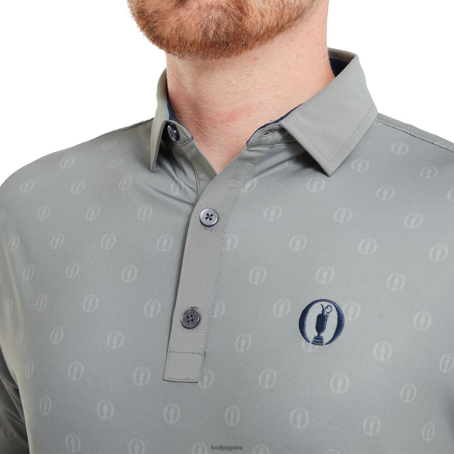 plata antigua Footjoy Fular tipo polo con logo en tono plateado antiguo 8V040977