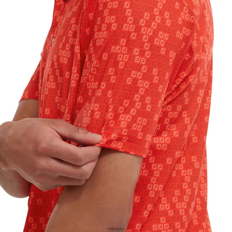 rojo Footjoy estampado digital camo fj rojo lisle 8V040100