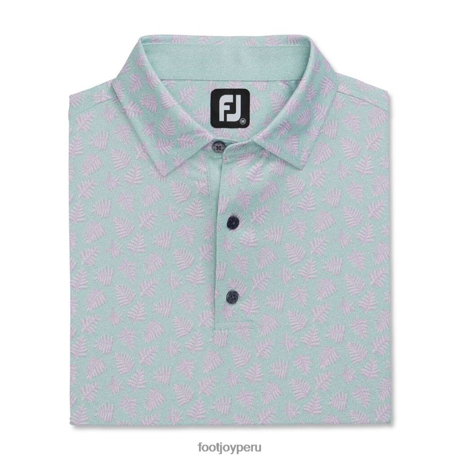 salvia-lavanda Footjoy ajuste atlético estampado de palma sombra cuello del mismo tejido salvia-lavanda 8V0401788