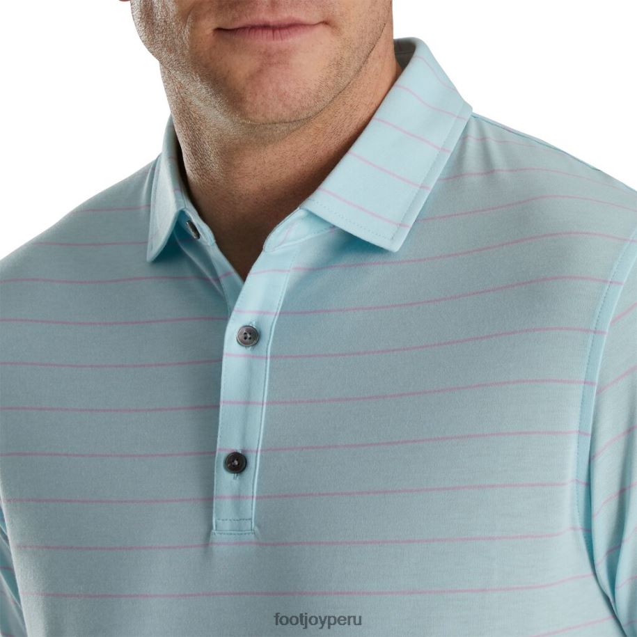 violeta pálido Footjoy Cuello del mismo tejido de punto con rayas abiertas, corte deportivo, color morado pálido y espuma de mar 8V0401893