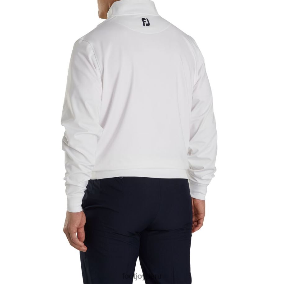 blanco Footjoy jersey blanco con media cremallera 8V0402082