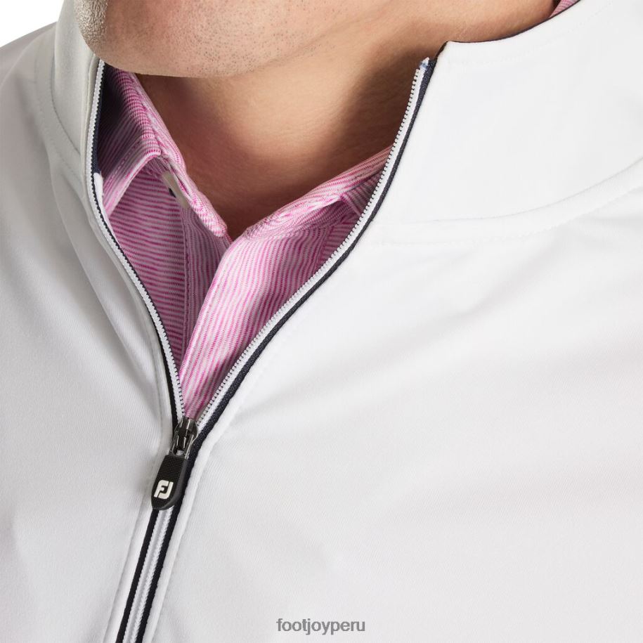 blanco Footjoy jersey blanco con media cremallera 8V0402082