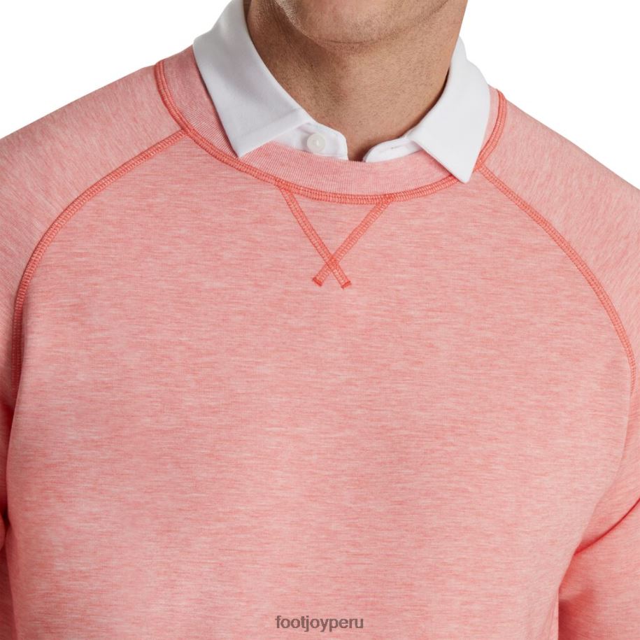 brezo coralino Footjoy French terry cuello redondo coral jaspeado 8V0402070