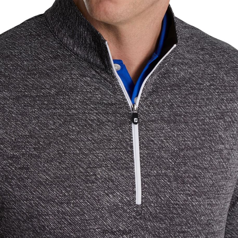 negro Footjoy capa intermedia con textura jacquard negro 8V0402743