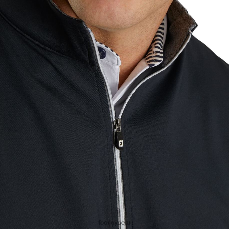 negro Footjoy chaleco de punto negro con media cremallera 8V0402054