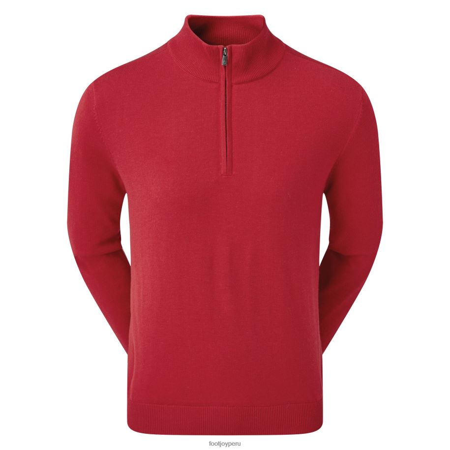 rojo Footjoy Jersey de mezcla de lana con 1 o 2 cremalleras rojo 8V0401095