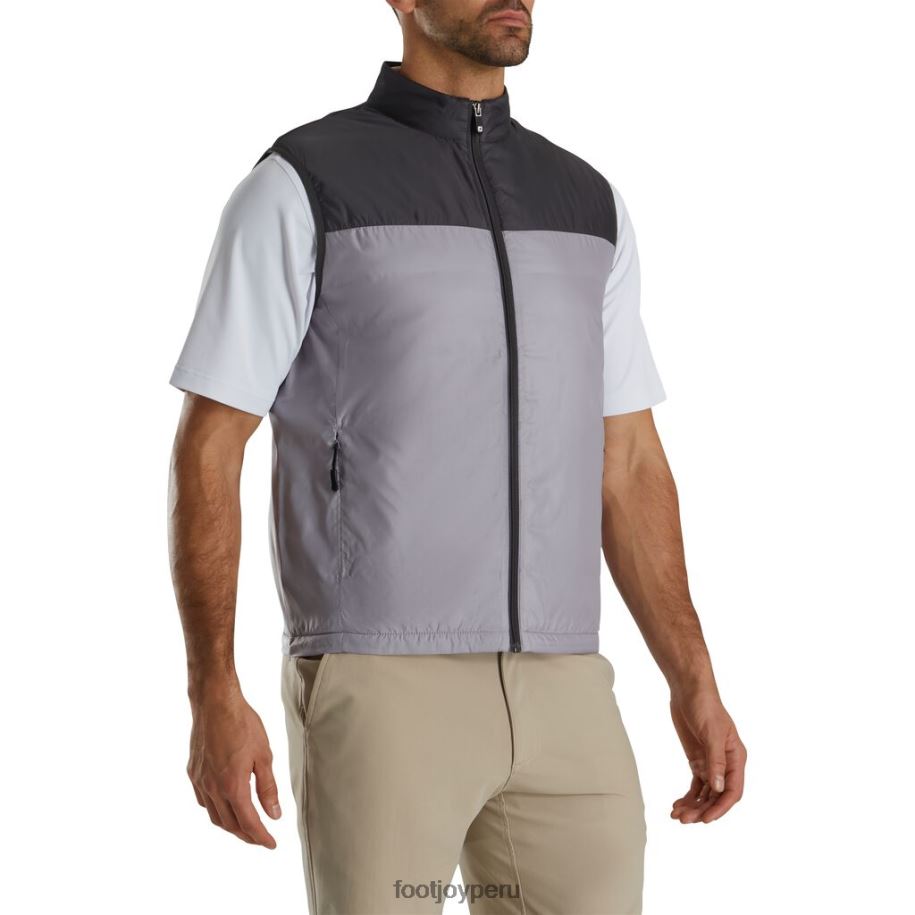 gris carbón Footjoy chaleco aislante con cremallera completa gris antracita 8V0402171
