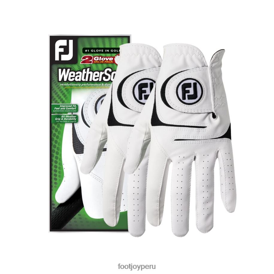 blanco Footjoy tiempo de paquete de 2 blanco 8V0402209