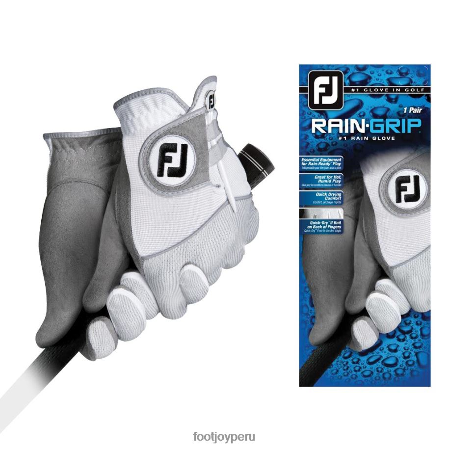 gris blanco Footjoy par de raingrips blanco-gris 8V0402206
