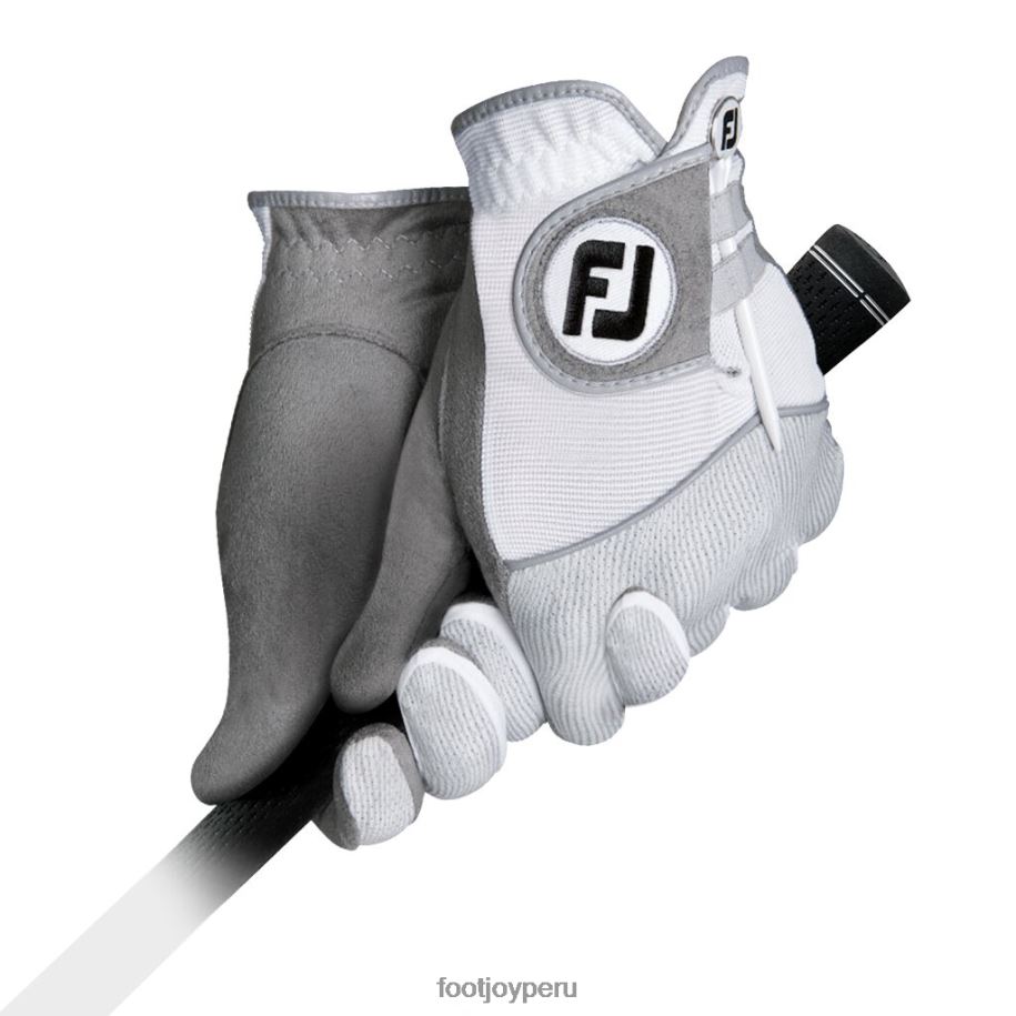 gris blanco Footjoy par de raingrips blanco-gris 8V0402206