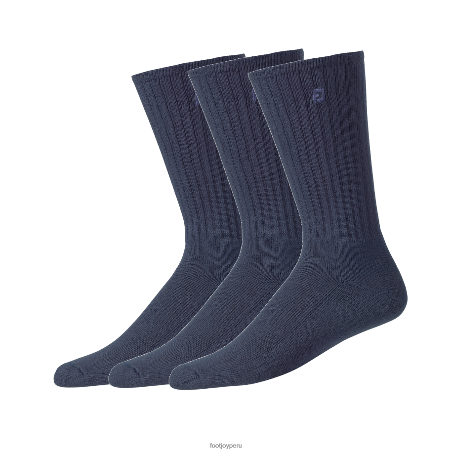 Armada Footjoy Comfortsof Crew pack de 3 pares azul marino 8V040333