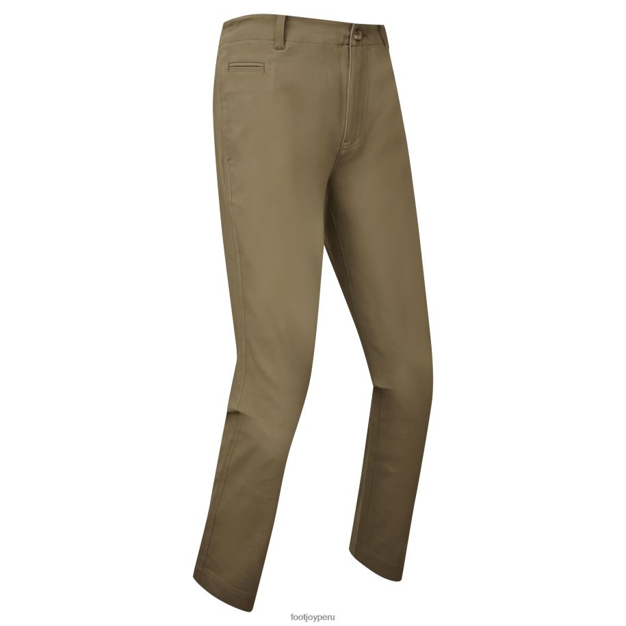 oliva oscuro Footjoy pantalones chinos de corte tapered fj oliva oscuro 8V040189