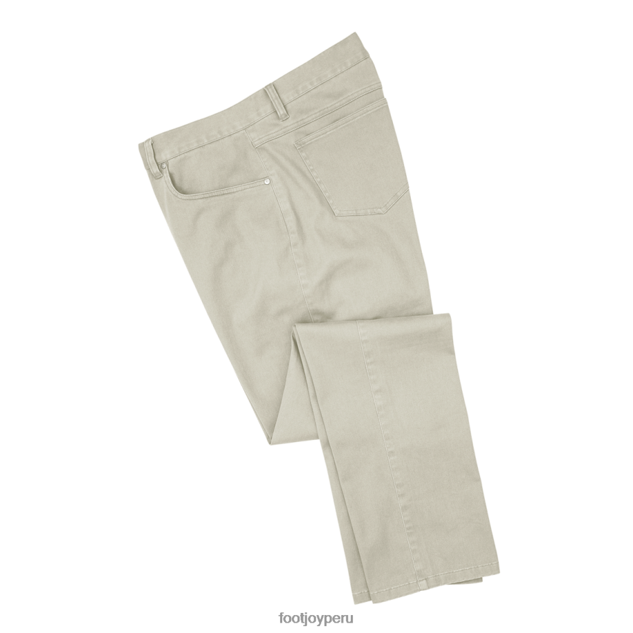 piedra Footjoy Pantalón 5 bolsillos de sarga de algodón ante piedra 8V0401997