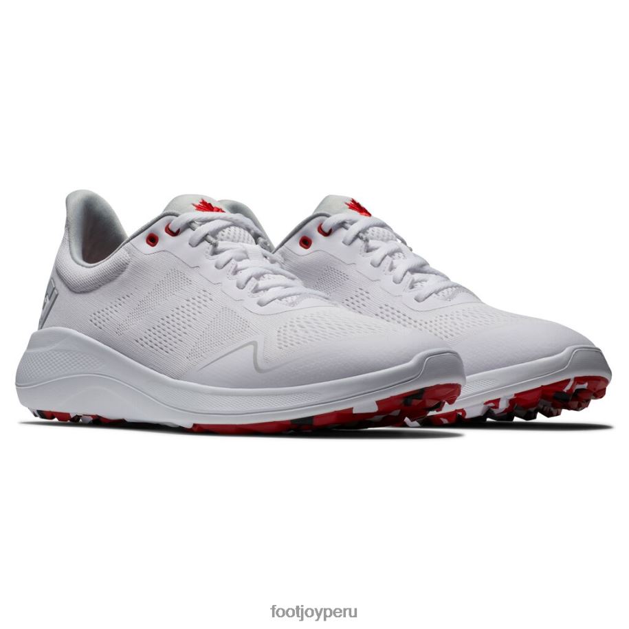 blanco rojo Footjoy zapato flex canada blanco-rojo 8V0402656